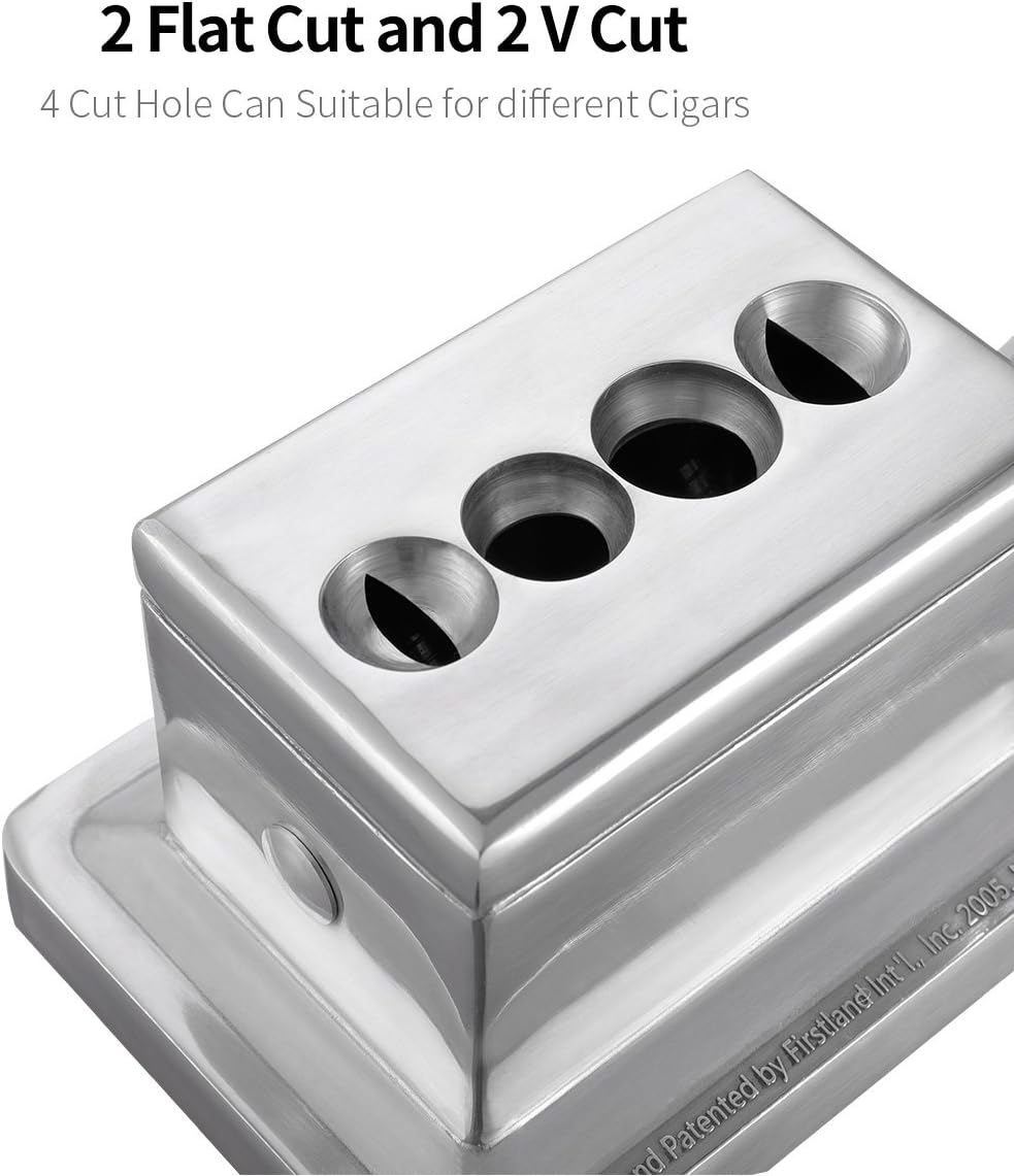 Stainless Steel Desktop Cigar Cutter Stainless Steel Cigar Cutter Sharp Blade Precise Cutting