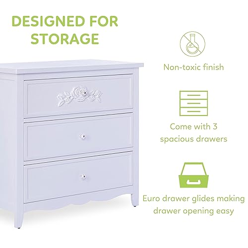 Miniatura 5 de SweetPea Baby Cómoda de tres cajones RoseTiana, hielo lavanda