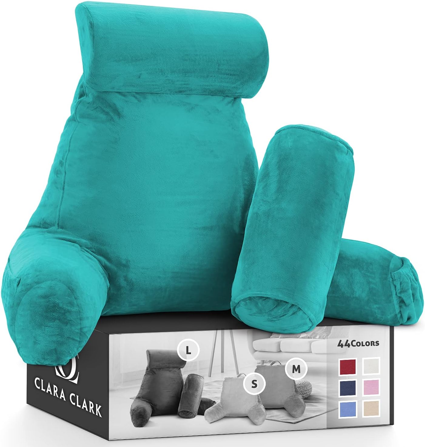 Clara Clark Reading Pillow, Back Rest Pillow for Sitting in