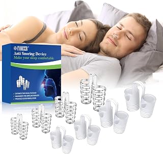 8 Stück Schnarchstopper, Schnarchen Stopper, Anti Schnarch Nasenspreizer, Wiederverwendbares Schnarchstopper für Besseren Atmen und Schlaf, Sleep for Relaxed Nights,transparente
