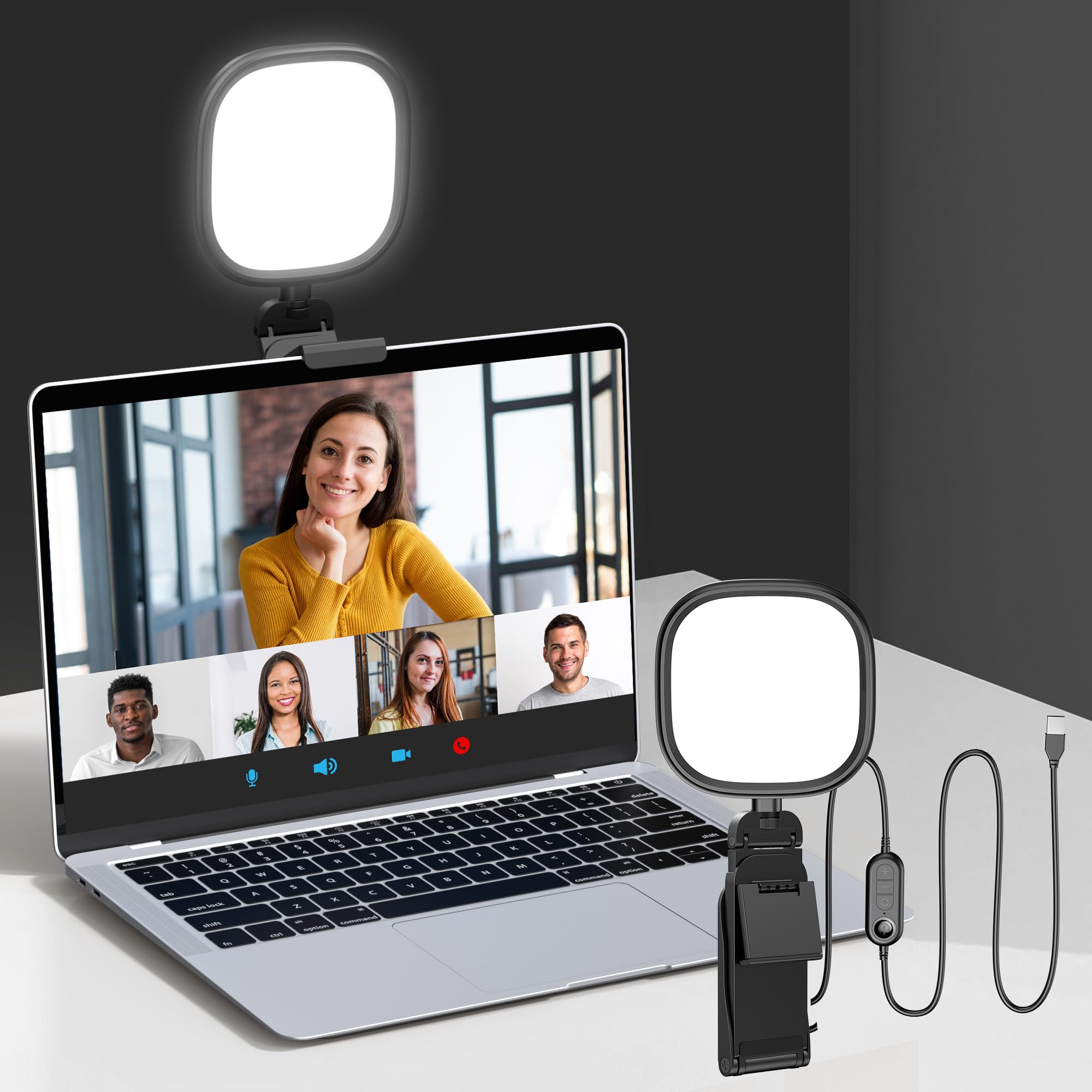 InnoGear Video Conference Light for Computer, 120 LED Streaming Light On-Camera Video Lights for Monitor Camera Lighting Selfie Zoom Lights with 5