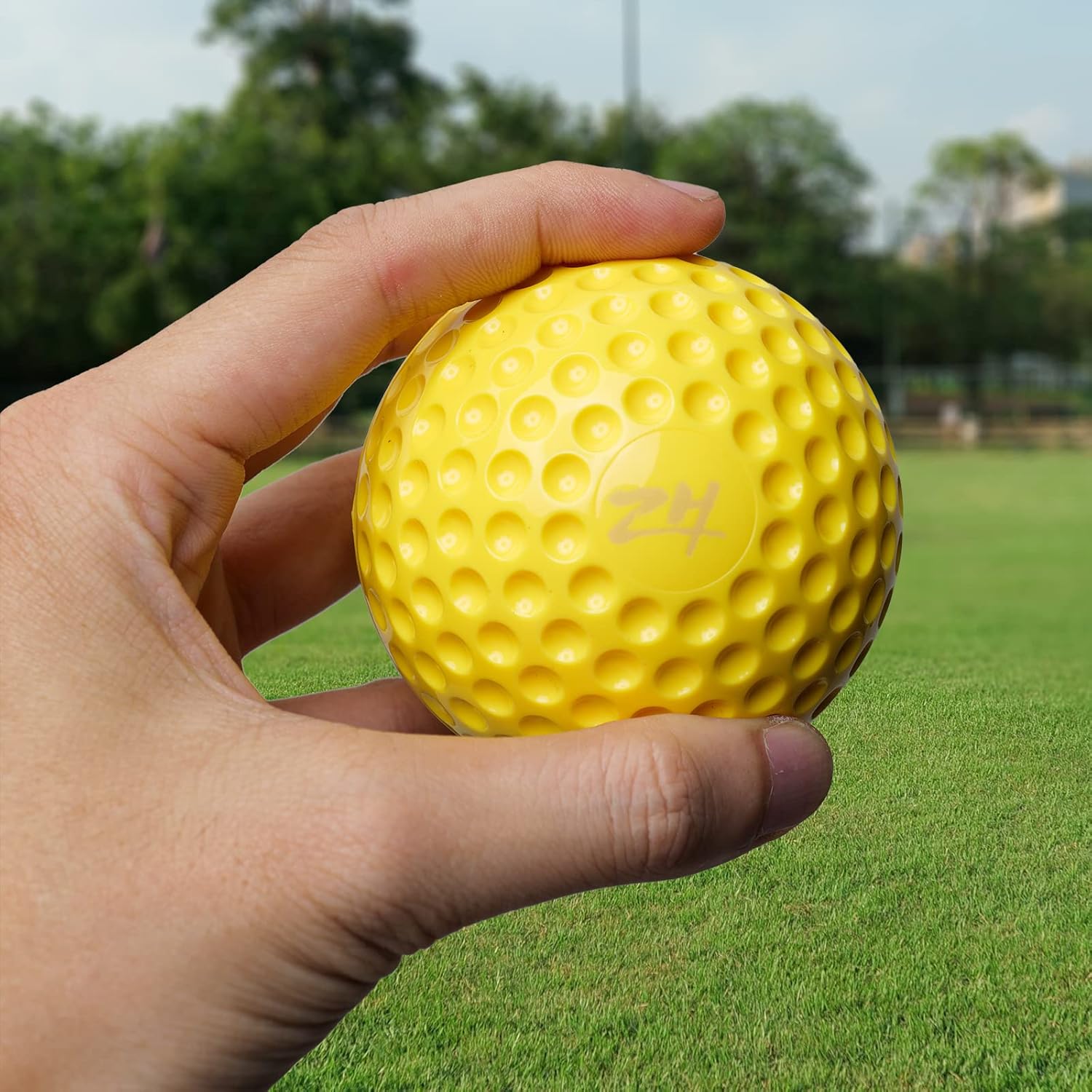 Furlihong 9-Inch Sting-Free Dimpled Training Baseballs for 898BH, 636BH, 737BH, 767BH, 698TPCBH Machines, 5.11 oz/pcs, 2.9 Inches Diameter, by The Dozen, Yellow
