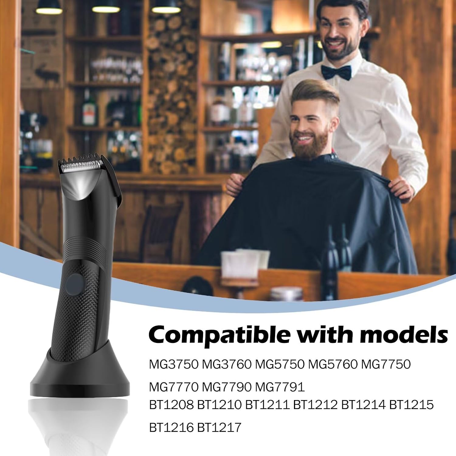 2025 Upgraded Replacement 7mm Beard Stubble Hair Guide Guard Comb for Philips Norelco Multigroom Trimmer MG3750 MG3760 MG5750 MG5760 MG7750 MG7770 MG7790 MG7791