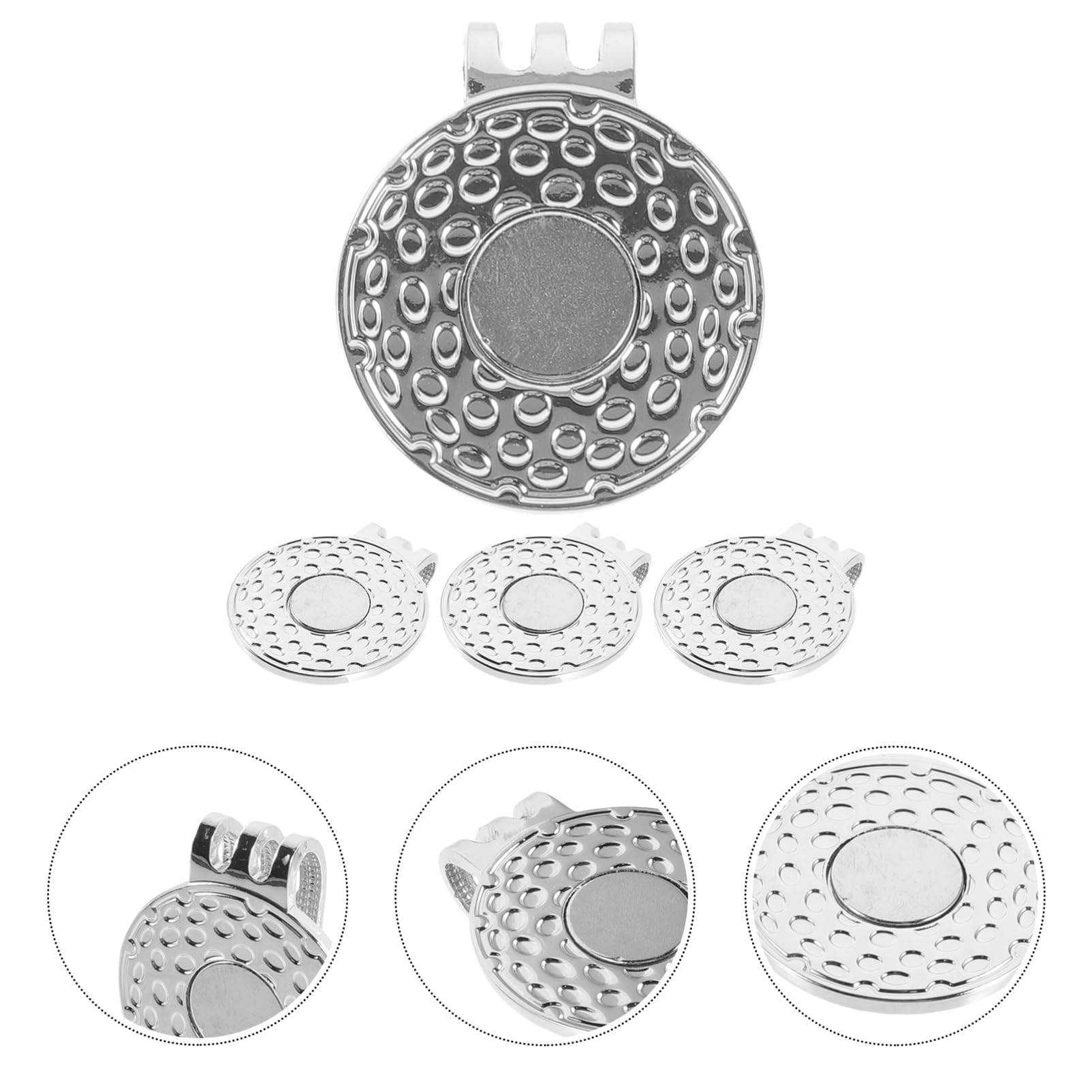 ibasenice Golf Marker Hat Clips Stilvolle Golfs Ballmarker Mit Doppeltem Loch Praktische Und Tragbare Golfzubehör Für Männer Und Frauen