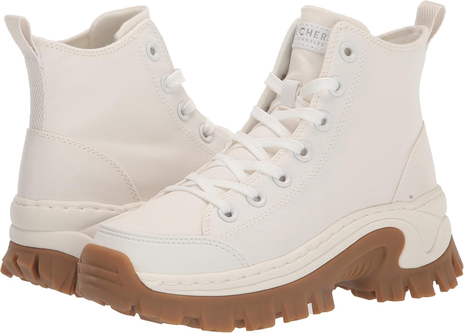 Skechers Street BloxFashion Shaker Tenis para Mujer, Blanco (Wht), 8