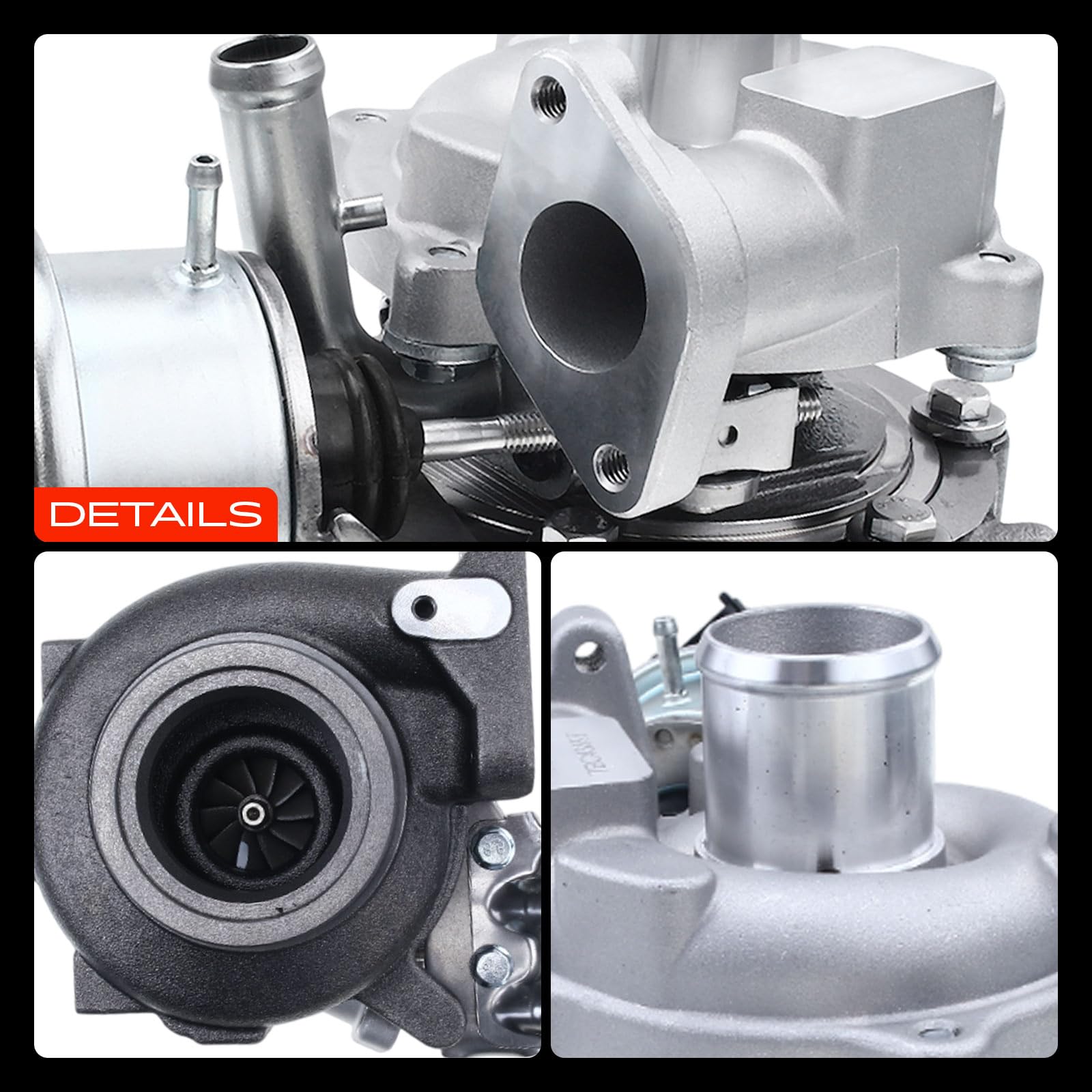 Frankberg Turbocompressori Compatibile con cono 955 2009-2018 Aveo T300 2011-2015 Doblo 263 2010-Oi Fiorino 225 2009-Oi Idea 350 2008-2012 Sostituisci# 5435-970-0027