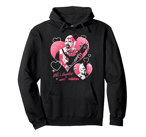 I Heart Art Creepy Valentine's Day Horror Movie Pullover Hoodie