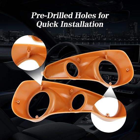 2pcs 3 Way Electronic Car Audio Crossing Coaxial Speaker Bracket