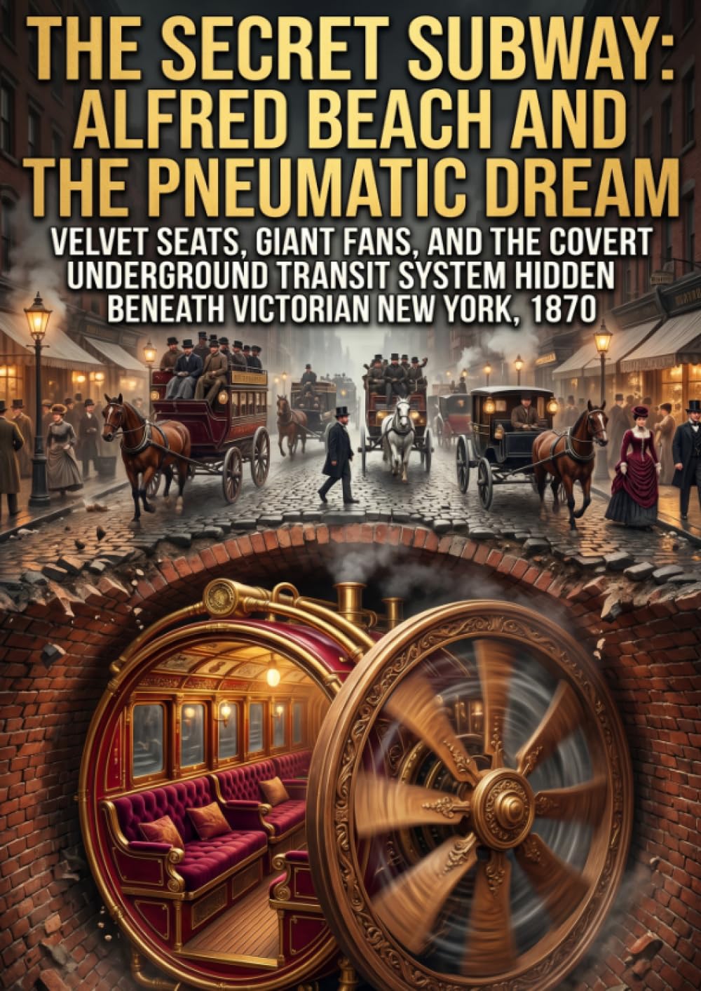The Secret Subway: Alfred Beach and the Pneumatic Dream: Velvet Seats, Giant Fans, and the Covert Underground Transit System Hidden Beneath Victorian New York, 1870