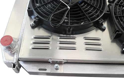 Miniatura 8 de Cubauto Radiador de aluminio completo CC138 para Ford Mustang GT LX SVT Foxbody Thunderbird y Mercury Capri Cougar y Lincoln Continental Mark VII