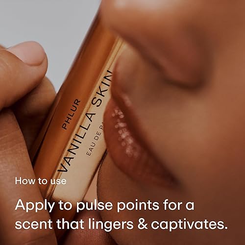 Miniatura 4 de PHLUR Vanilla Skin Eau de Parfum - Perfume de viaje en tamaño de viaje - Perfume de vainilla con pimienta rosa, madera de cachemir y sándalo (9.5mL)