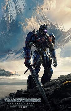 Movie Poster TRANSFORMERS THE LAST KNIGHT 2 Sided ORIGINAL Advance 27x40 MARK WAHLBERG