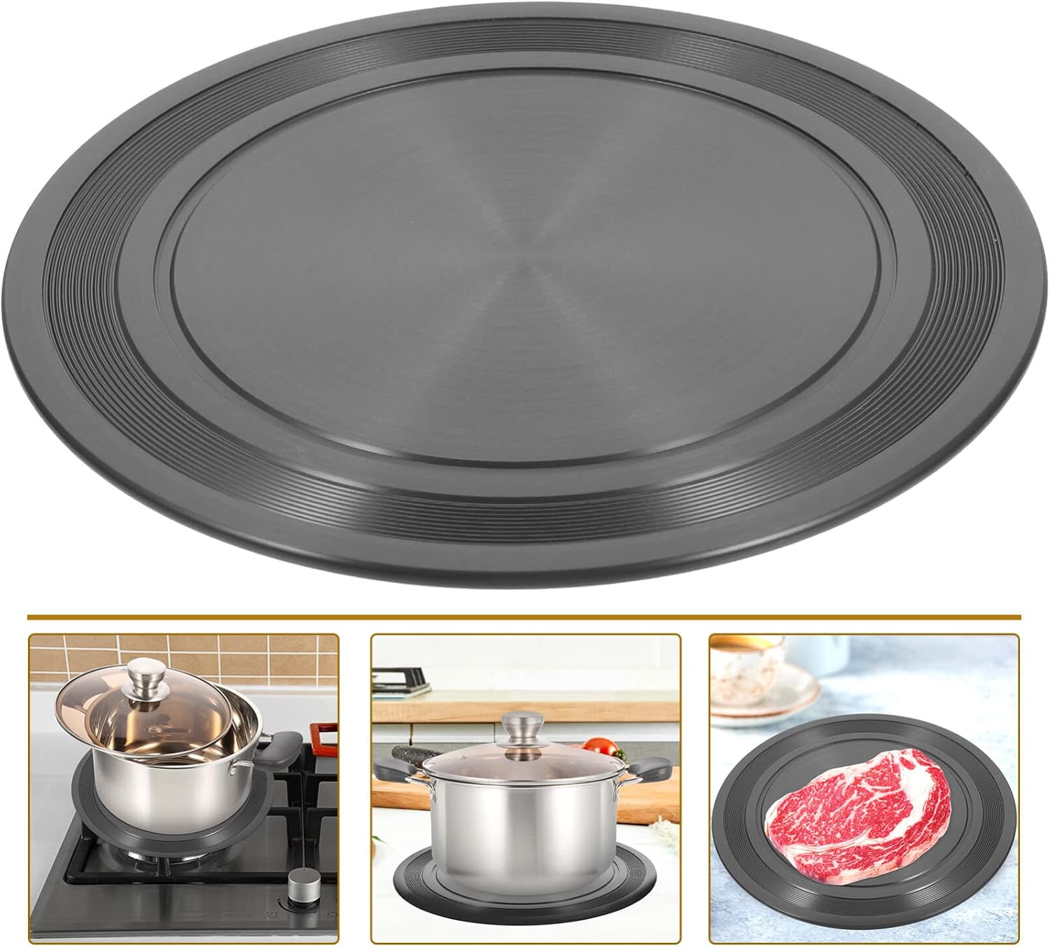Hemoton Kitchen Heat Diffuser Plate Stove Diffuser for Fast Thawing Energy Saving and Safe Cooking for Gas Stoves and Appliances
