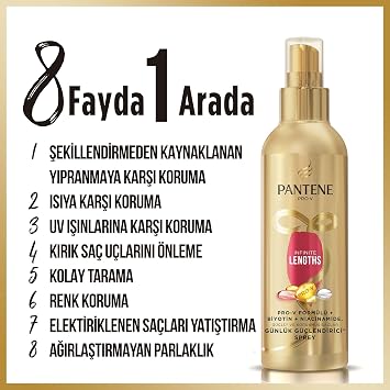 PANTENE Infinite Lengths Günlük Güçlendirici Saç Spreyi 200 ml