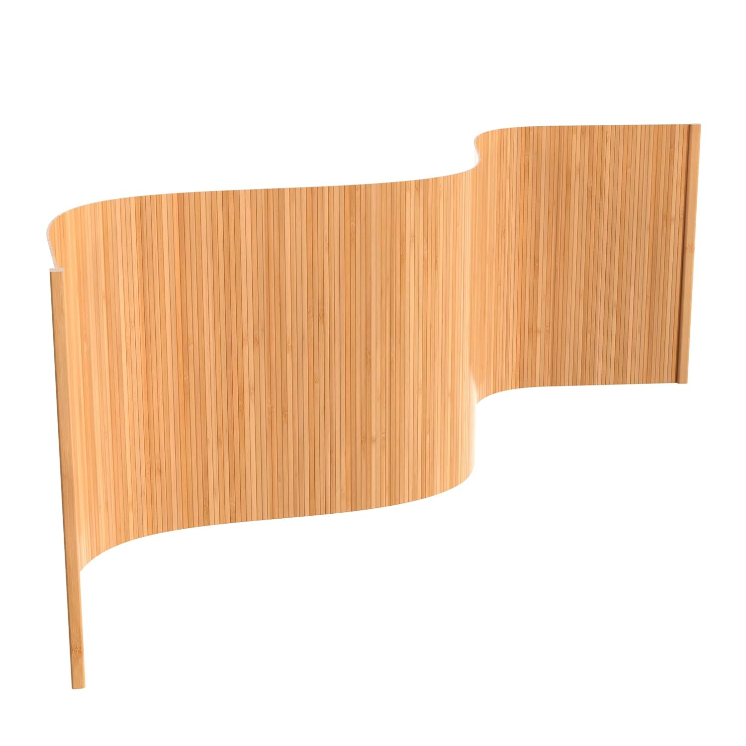 Red Lantern 2 ft. Short Bamboo Wave Screen - Honey