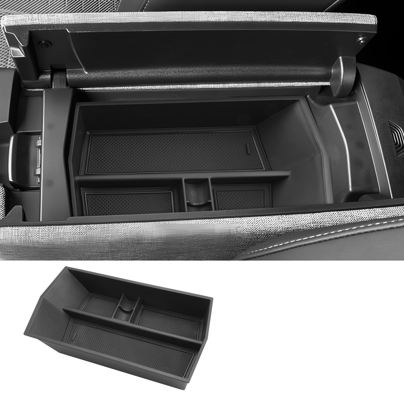 LUWU Compatibile con Opel Grandland GS EV Elettrico Hybrid 2025 2026 Consolle Centrale Armadietti Scatola portaoggetti Nuovo Grandland Multifunzionale vano portaoggetti Organizer Grandland Accessori