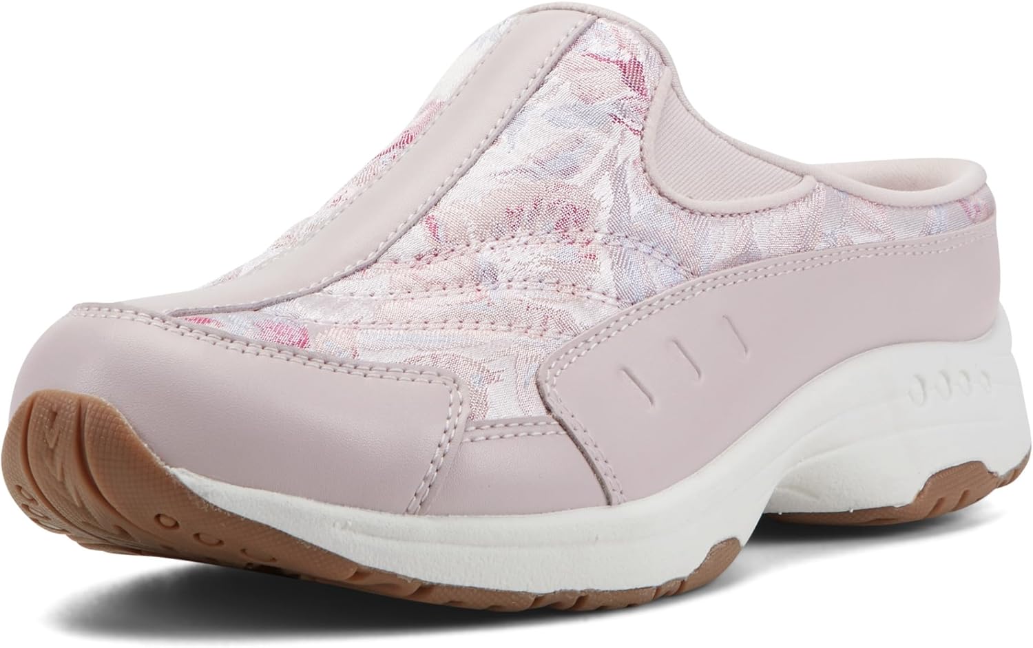 Easy Spirit Traveltime Women's Slip On, 8 2A(N) US, Light Pink-Floral