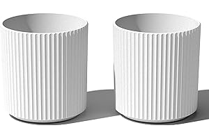 Veradek Round Modern White Planter