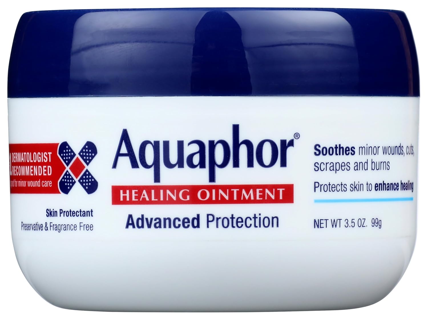 Aquaphor Healing Ointment, Advanced Therapy, Jar, 3.5 Oz