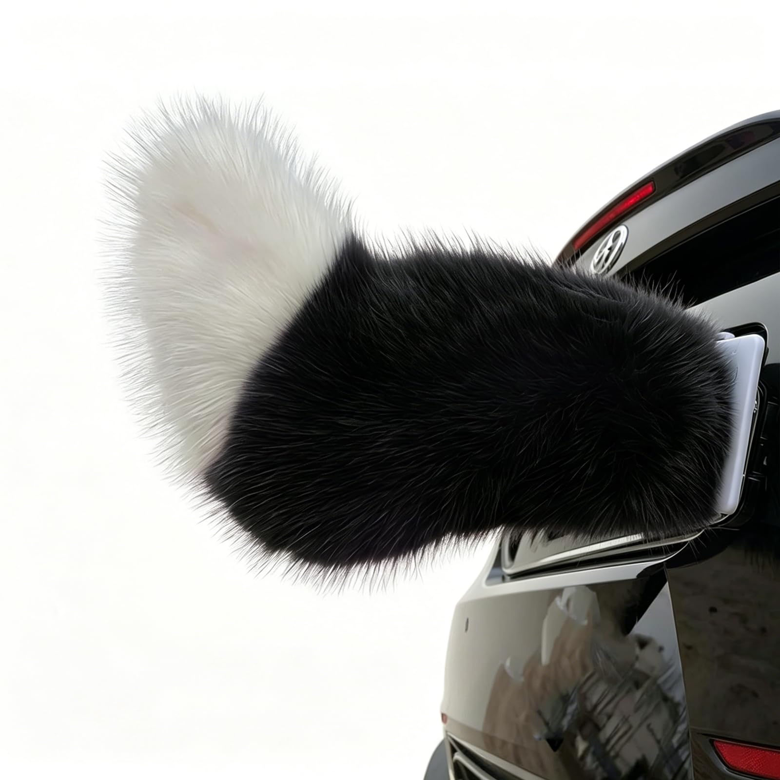 Yaxtrivo Remote Control Electric Car Tail, Cute Fuzzy Wagging Moving Tail