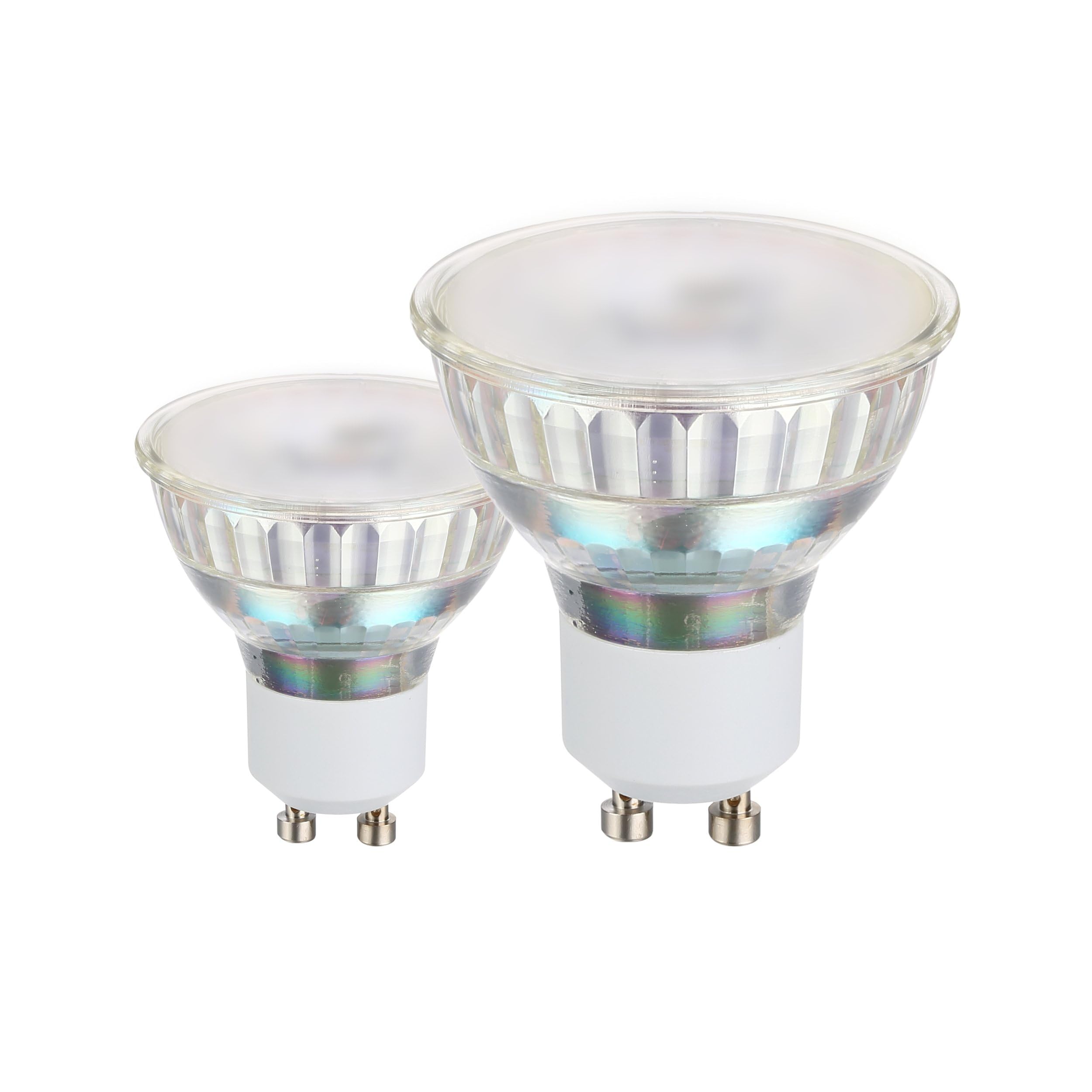EGLO GU10 Lampe 2er-Set, 2 LED Spots, Reflektorlampe je 3 Watt (entspricht 24 Watt), 240 Lumen, Leuchtmittel warmweiß, 3000 K, Glühbirne Ø 5 cm