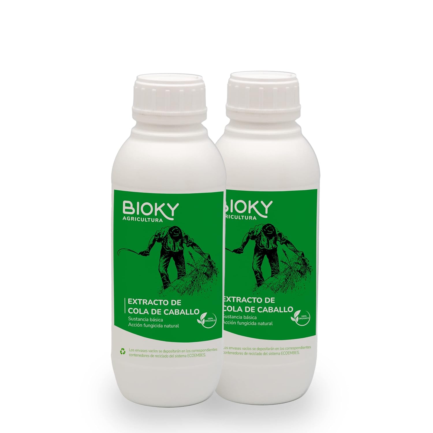 Bioky® Extracto de Cola de Caballo - Acción Fungicida - Agricultura Ecológica - Sustancia Básica - Estimula los Mecanismos de Defensa Naturales de las Plantas (2L)