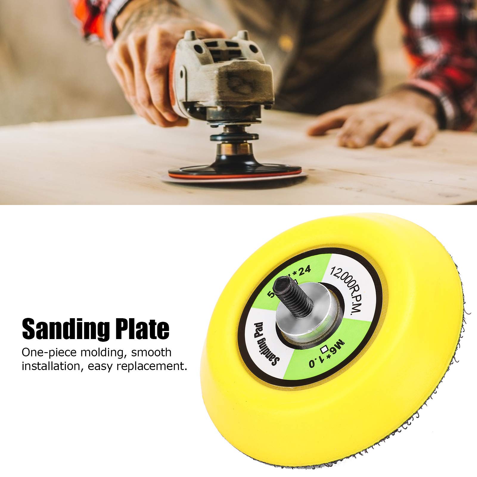 Polishing and Grinding Pad, 75mm Round Sanding Disc, for long-lasting ABS Material, 1 Handed manipulation