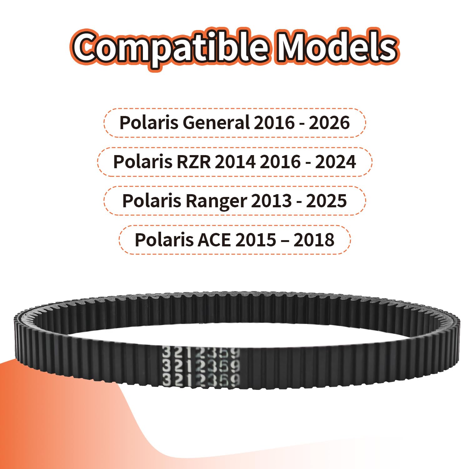 3212359 Heavy Duty Drive Belt Replace 3211180 3211196 3211149