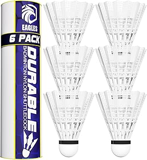 Badminton Birdies - Nylon Bedminton Shuttlecocks for Softball/Baseball Batting Training - Highly Stable & Durable 24 Pack, 12 Pack or 6 Pack Shuttle Balls for Indoor and Outdoor Matches