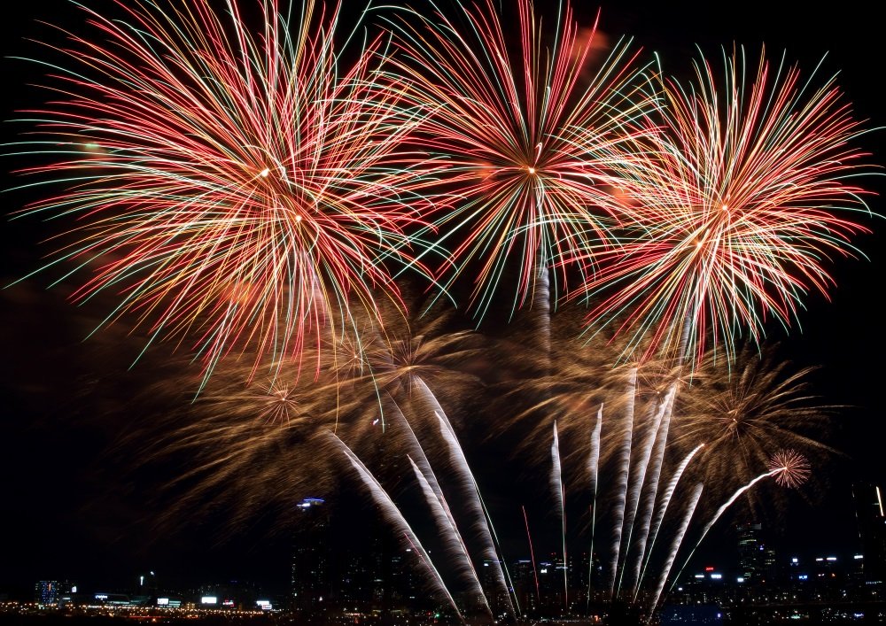 Amazon.co.jp: 絵画風 壁紙ポスター キャラクロ: 花火