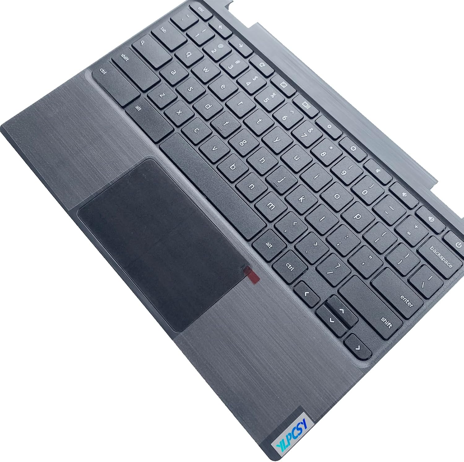 Replacement for Lenovo 100e Chromebook 2nd Gen MTK 81QB Laptop Upper Top Cover Case Palmrest Not-Backlight Keyboard Touchpad Assembly Part 5CB0X55485 5CB0U26489 Black
