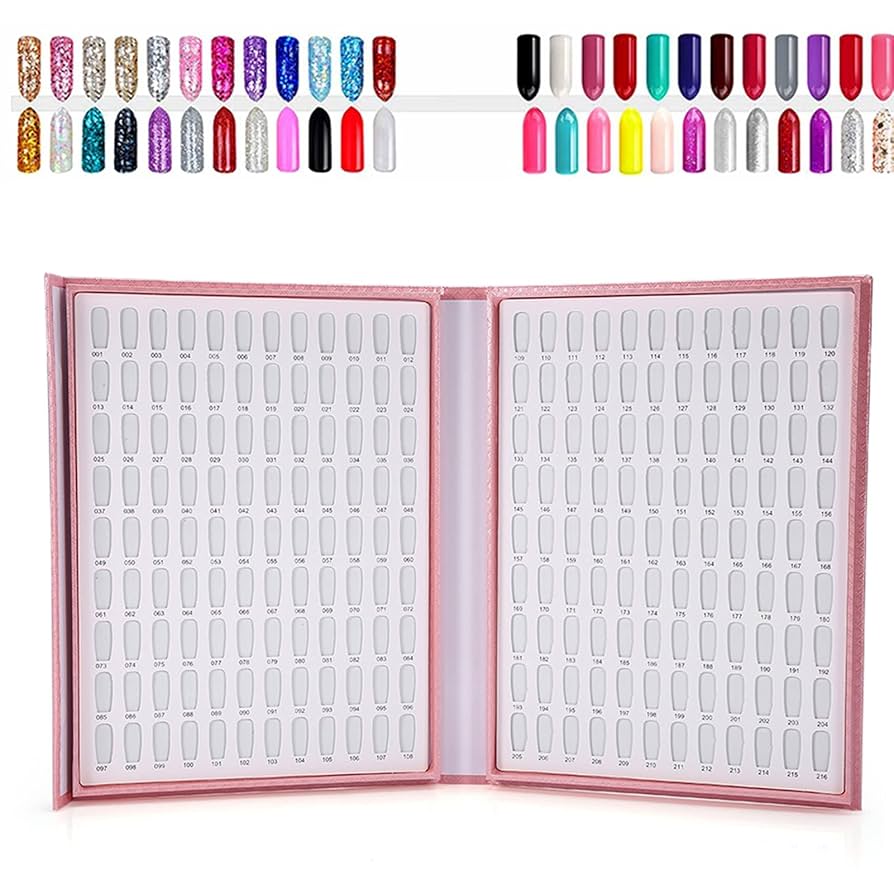 Amazon.com: 216 Nail Colors Chart Display Gel Polish Color
