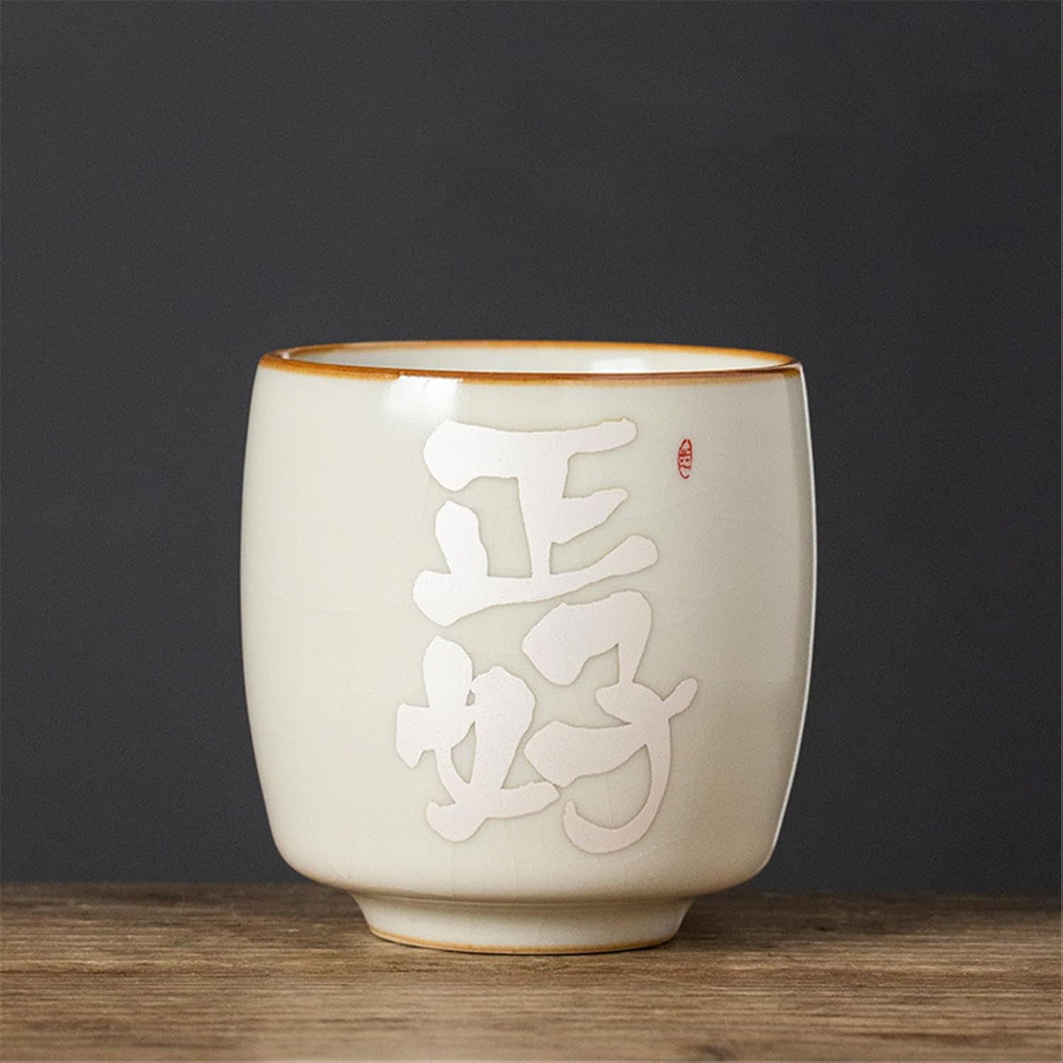 Ru Kiln Silver-Inlaid Teacup - Chinese Gongfu Tea Bowl-style5