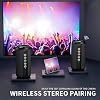 Ortizan X10 parlante Bluetooth portátil (1.ª generación), a prueba de agua IPX7, inalámbrico | gran sonido y graves profundos, emparejamiento TWS, 30 h de reproducción, para hogar/fiesta/exteriores/playa, regalos de cumpleaños para hombres y mujeres - negro 5