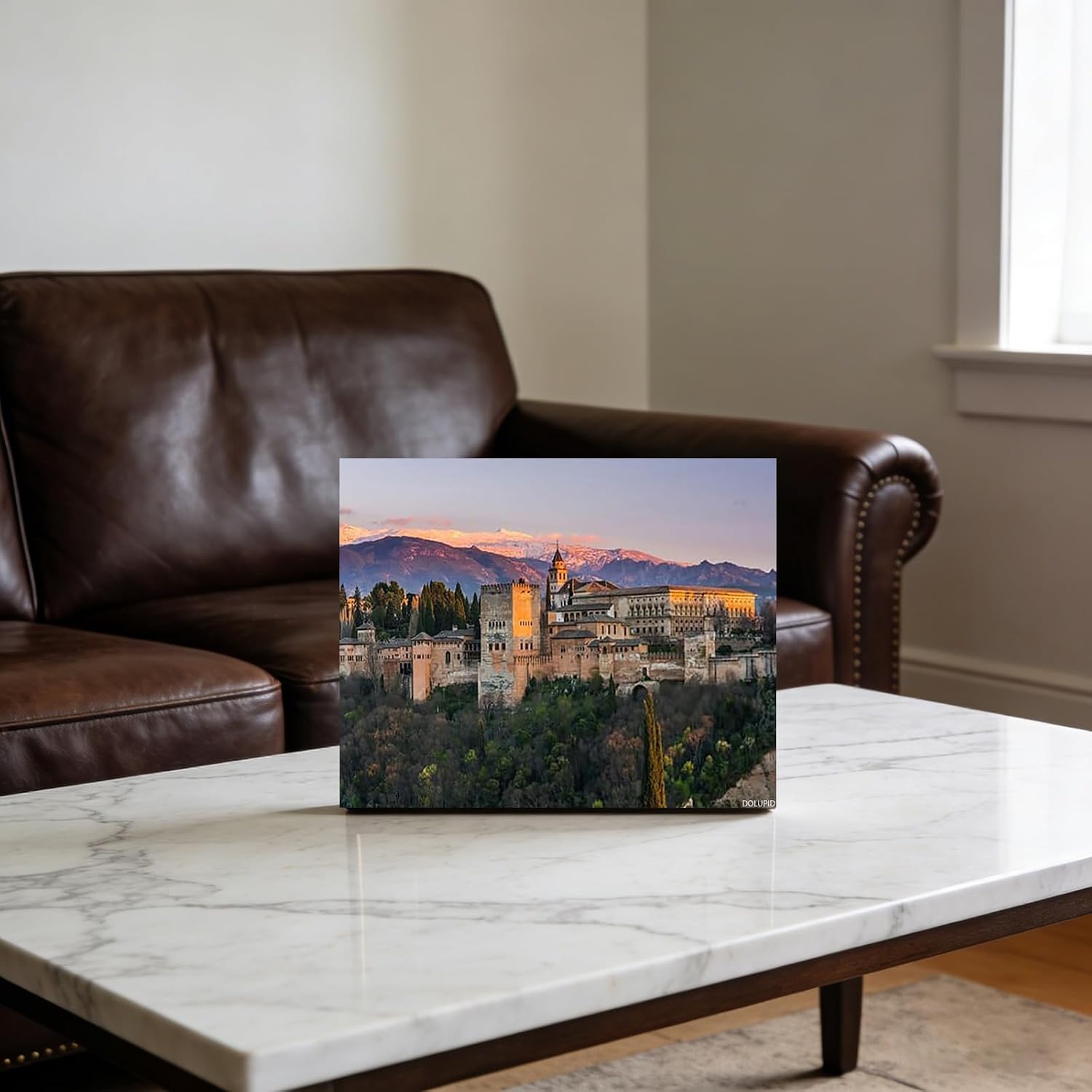 Famous Places Art Alhambra Palace Granada Spain Poster Canvas Art HD Picture Print for Modern Living Room Family Bedroom Wall Art Home Decor Framed 8x10inch image 3