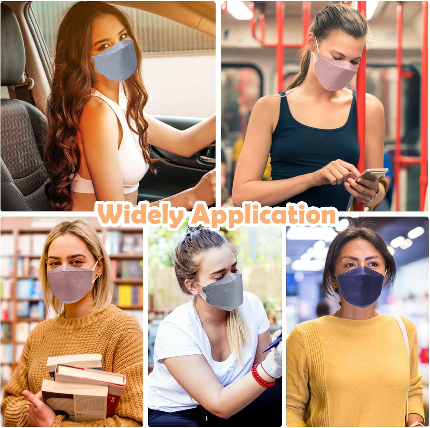 KN95 Face Masks 50 Pack 4 Layers Tie Dye Breathable Safety Respirator Multicolor Cup Dust Disposable KN95 Mask Adult