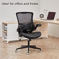 Vista 9 de Office Chair Ergonomic Desk Chair 350lbs Comfy Mesh Computer Chair with Adjustable Lumbar Support Flip-up Armrests, Executive Rolling Swivel Comfy