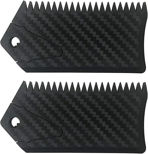 Miniatura 6 de Surf Wax Comb 2 piezas peine de cera + llave de aleta herramienta de mantenimiento de tabla de surf