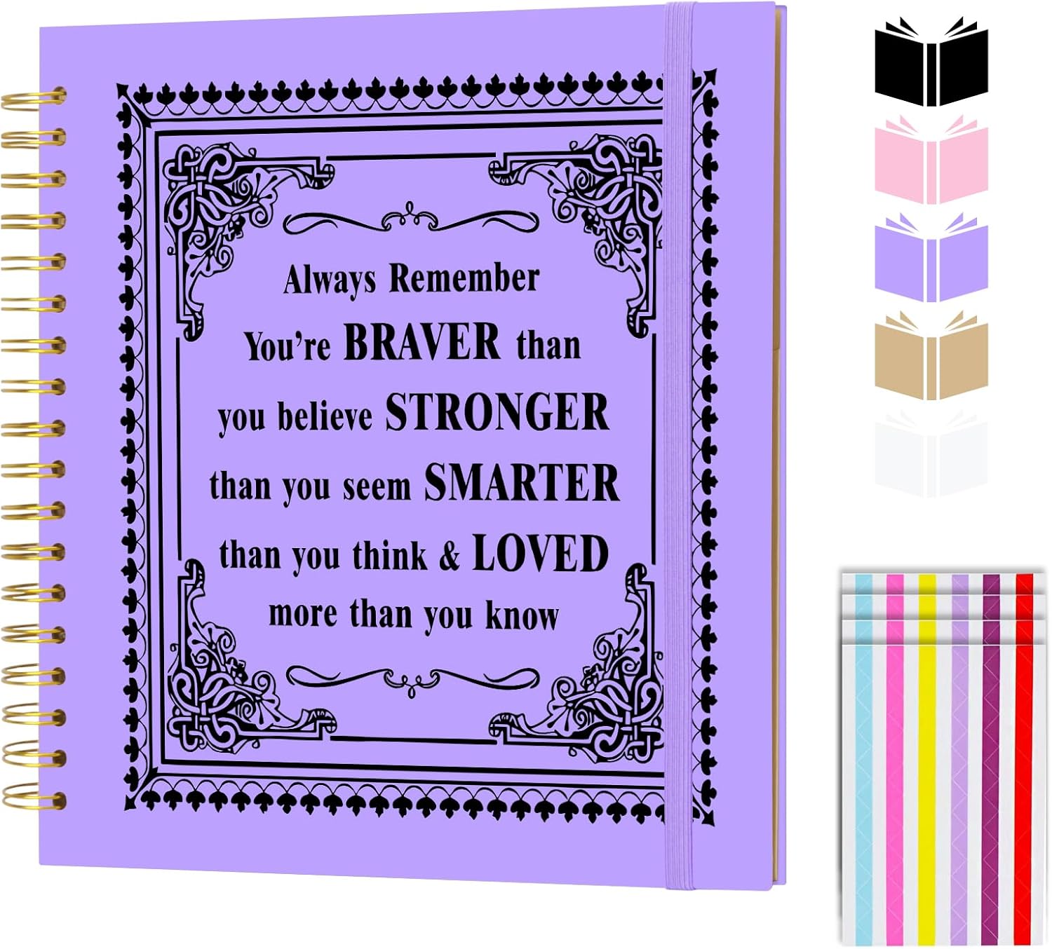 Scrapbook Album, 8 x 8 Inch Scrap book with Writing Space 40 Blank Pages Scrap Book, Scrapbook Photo Album for Family Travel Wedding Anniversary (purple, 8 x 8 inch)