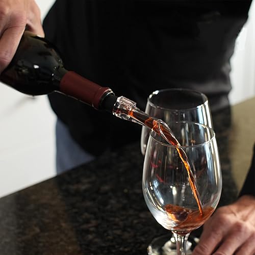 Miniatura 7 de Juego de boquilla aireadora de vino, vertedores de vino sin goteo para botellas de vino, boquillas de decantador de vino instantáneas, paquete de 3