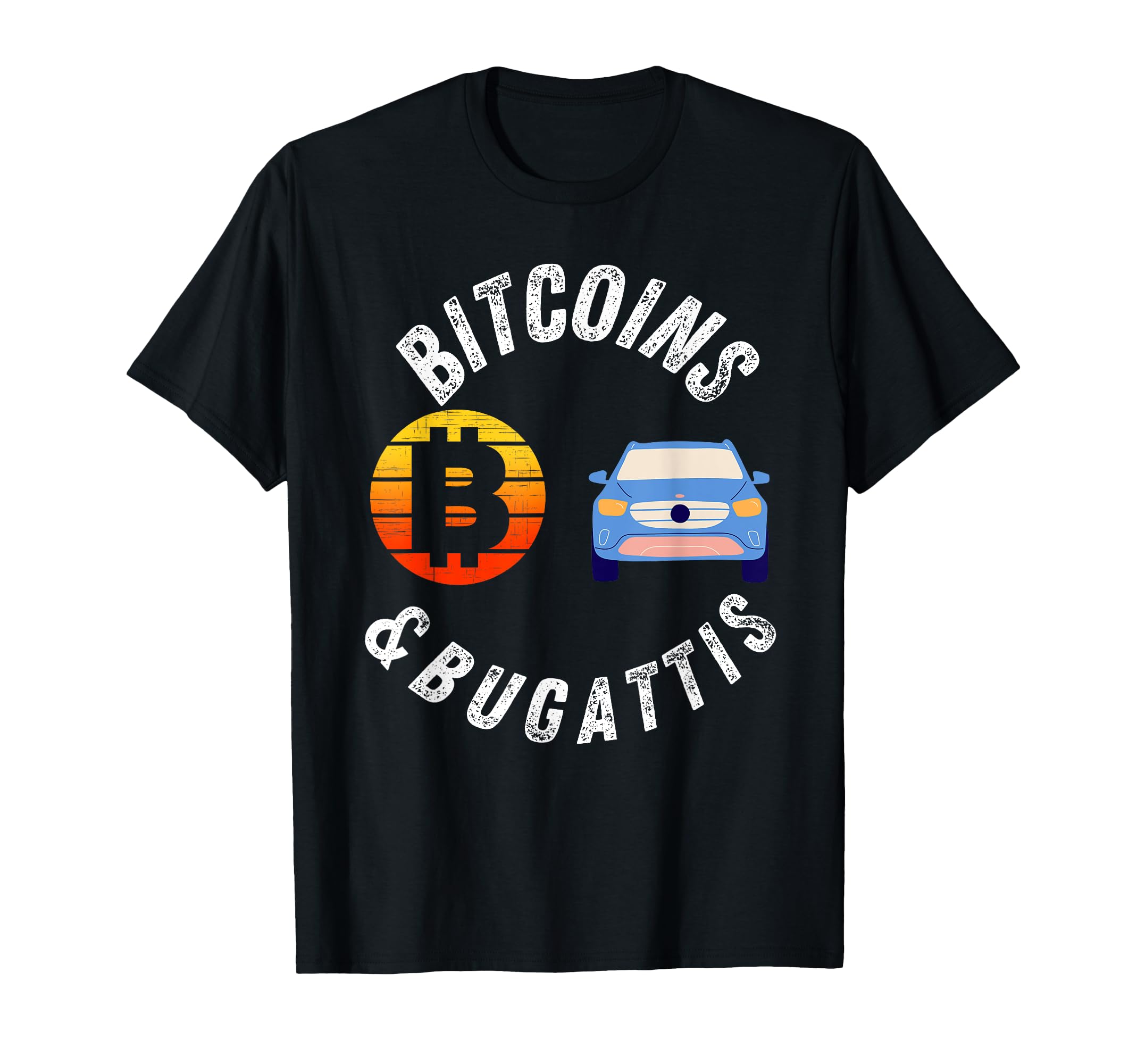 Bitcoins and Bugatti's T-Shirt
