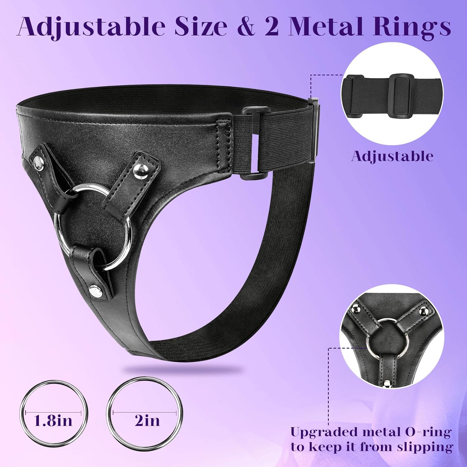 Strap-on Dildo Adult Sex Toys - Wearable Strap On Dildo Sex Toy for Men Women Couples, 7 Inch