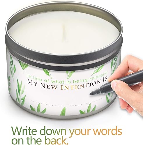 Miniatura 5 de Velas de salvia para limpieza energética de la casa paquete de 4 regalos de inauguración de la casa juego de velas de salvia blanca pura para