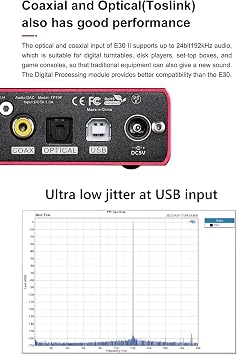 TOPPING E30 II DAC Dual AK4493S Chips, Hi-Res Audio, USB/Optical/Coaxial Inputs, Ultra-Low Noise Power Supply, PCM & DSD Decoding, Auto On/Off, Preamp Mode & Remote Control (E30 II - Black)