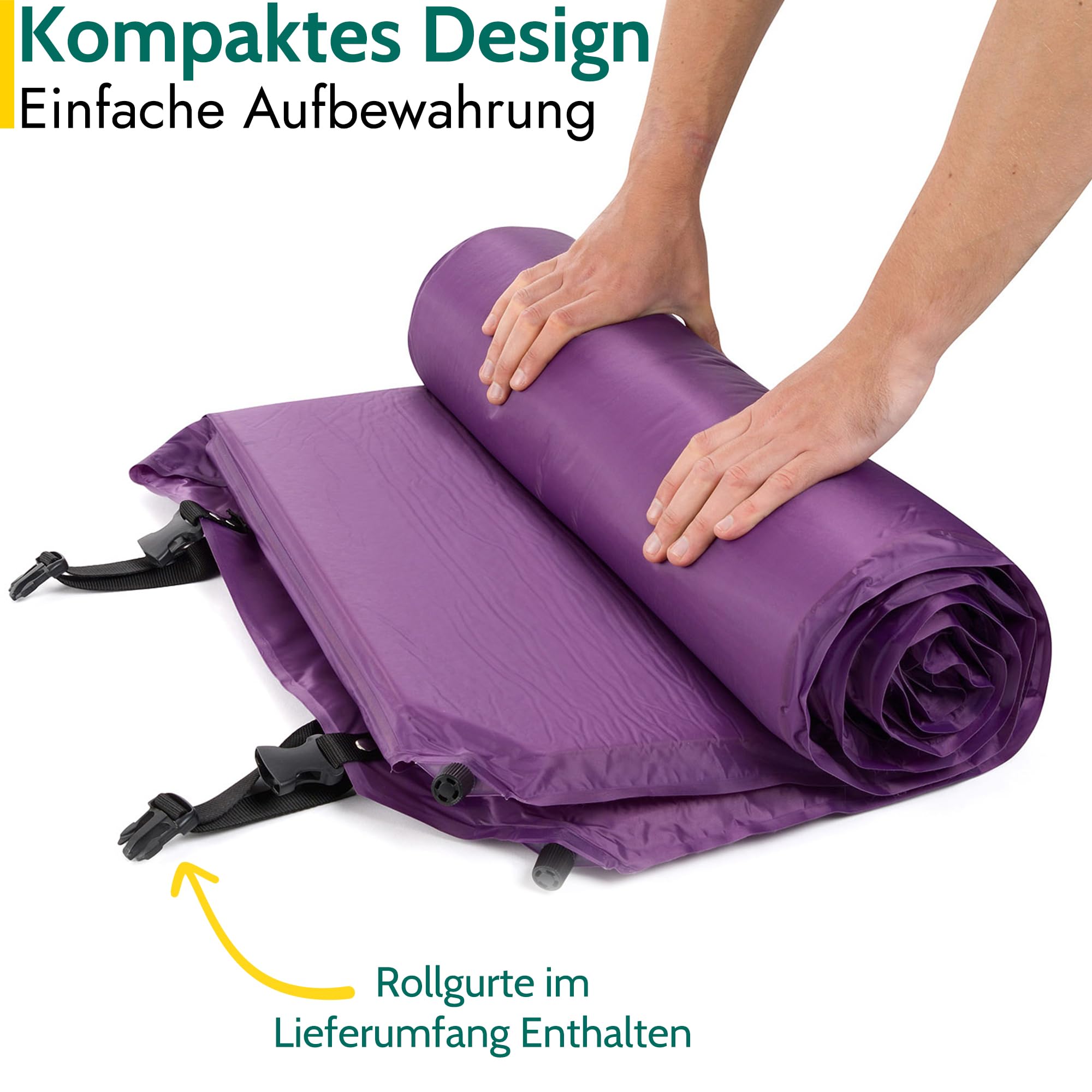 Selbstaufblasbare Isomatte/Camping-Matratze für Zwei Personen 5 cm dick