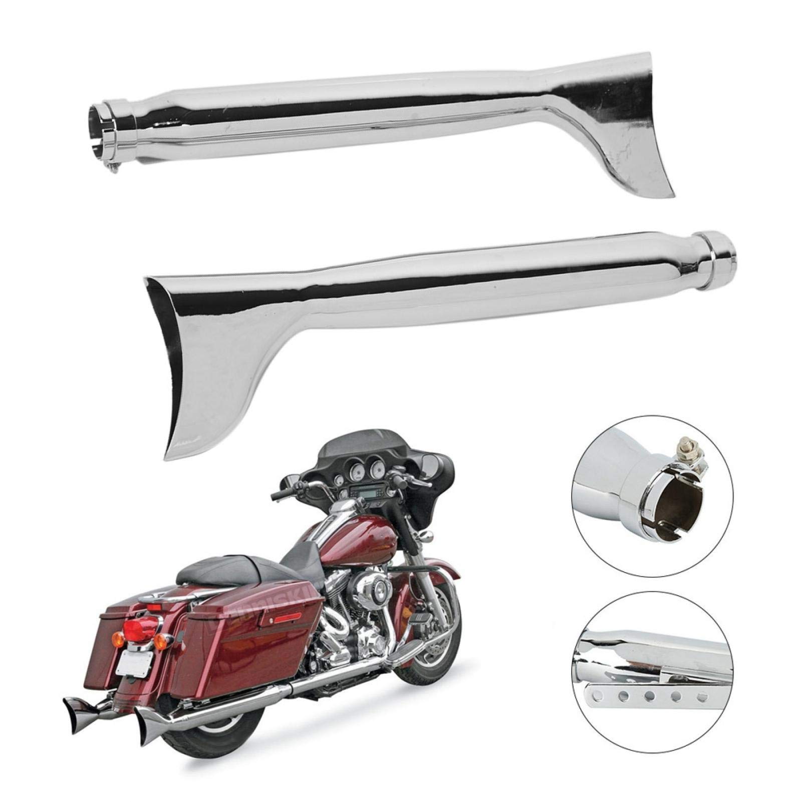 Tuyau D'échappement Intermédiaire Universel En Acier Inoxydable - Pour Moto, Scooter, Dirt Bike, ATV - Accessoire Performance Et Remplacement