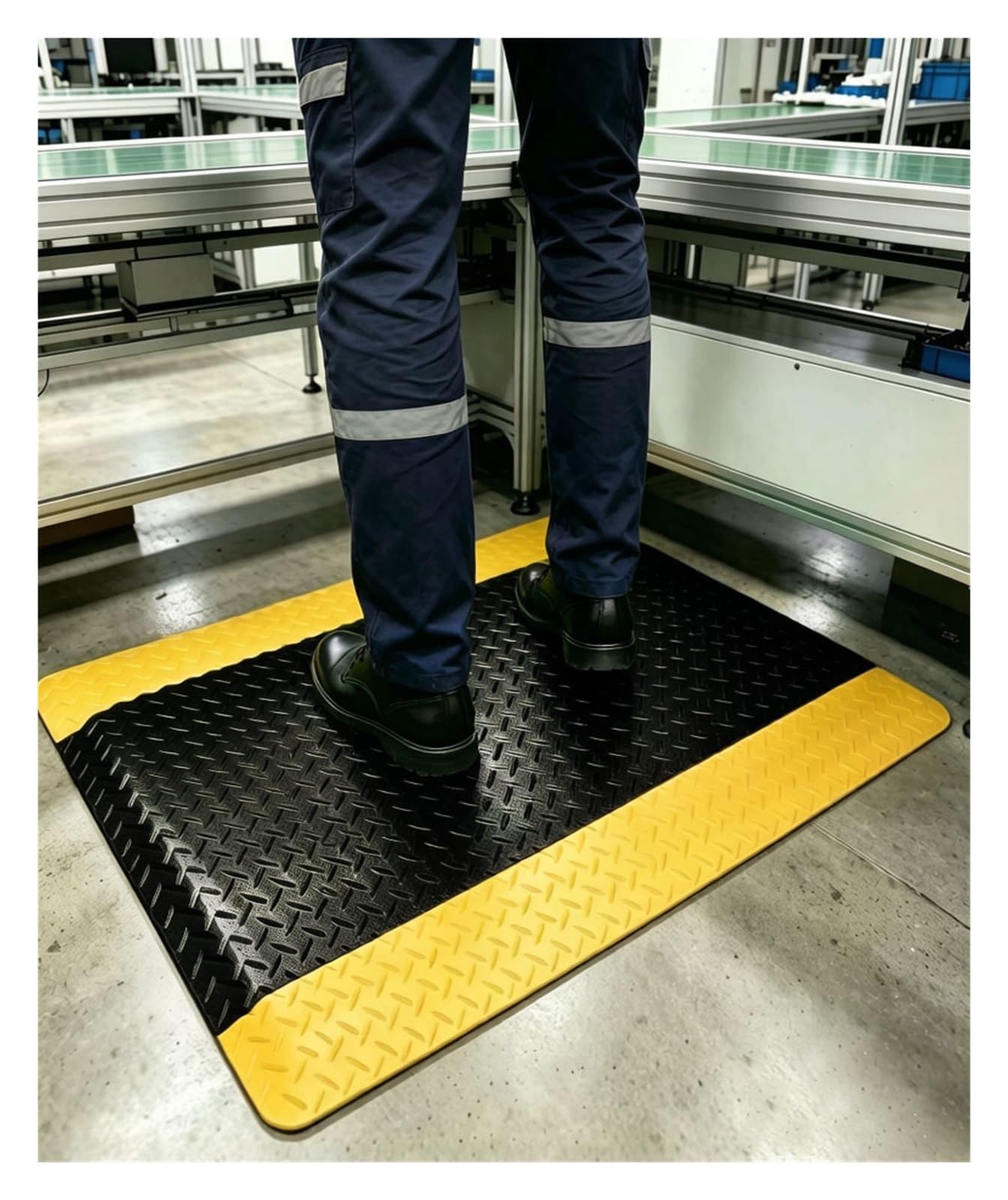 Tapis anti-fatigue épais et antistatique pour sol d'atelier de bricolage
