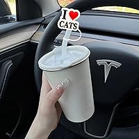 Vista 7 de 6 fundas para pajitas, tapas, tapas para vasos, puntas a prueba de salpicaduras, punta reutilizable para polvo de beber de 7 a 0.315 in