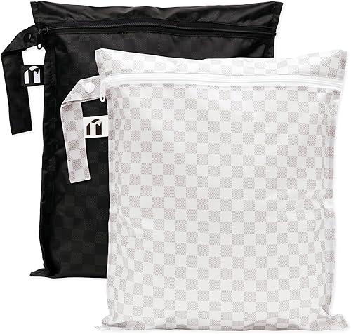 Miniatura 13 de Bumkins - Bolsa húmeda impermeable - Para bebé, viajes, traje de baño, pañales de tela, piezas de bomba, piscina, gimnasio, artículos de tocador,