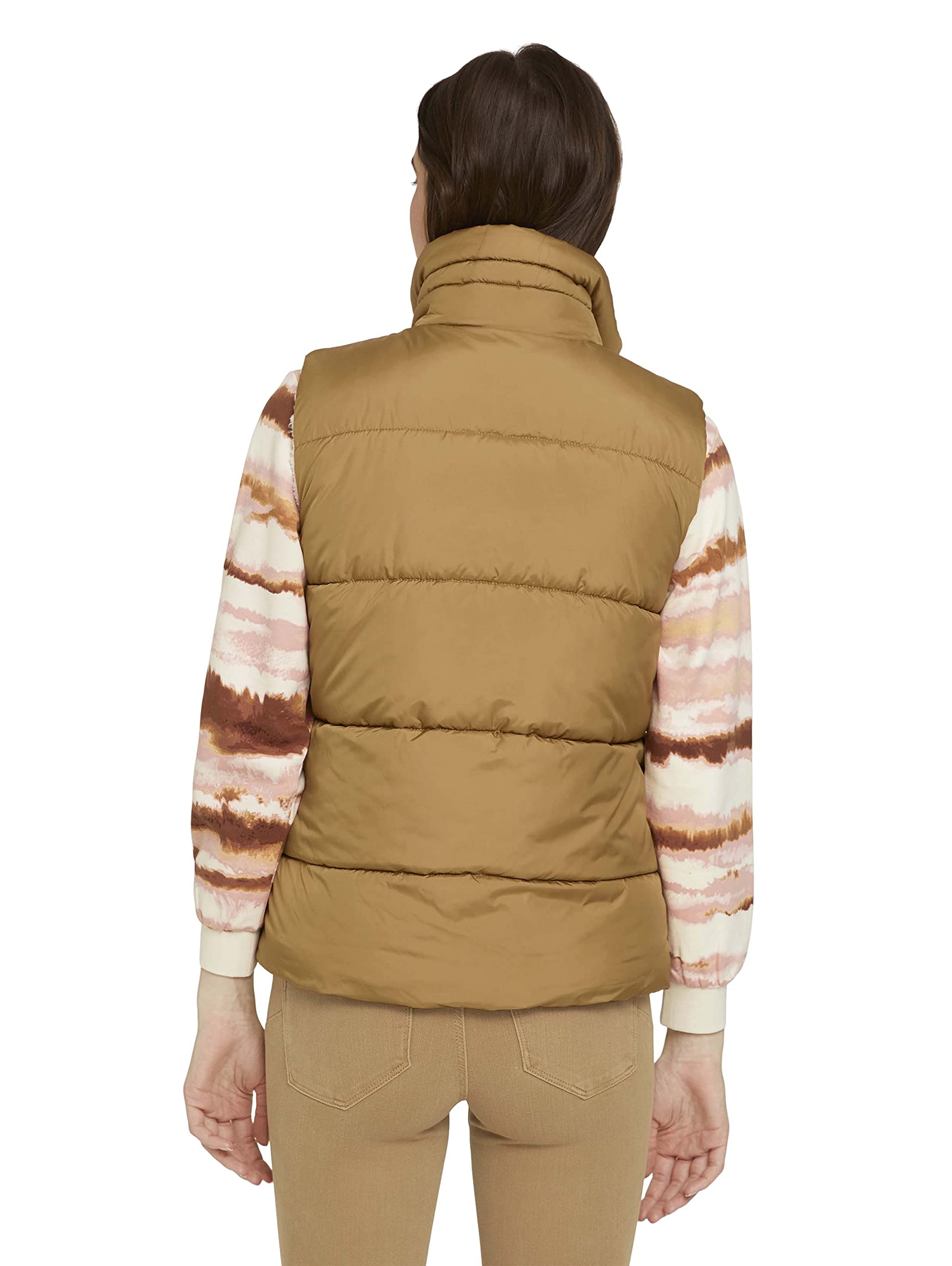 TOM TAILOR Denim 1028167 Gilet matelassé réversible Teddy Femme